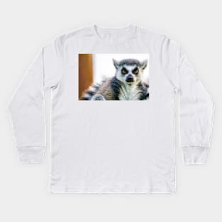 Intense Lemur stare Kids Long Sleeve T-Shirt